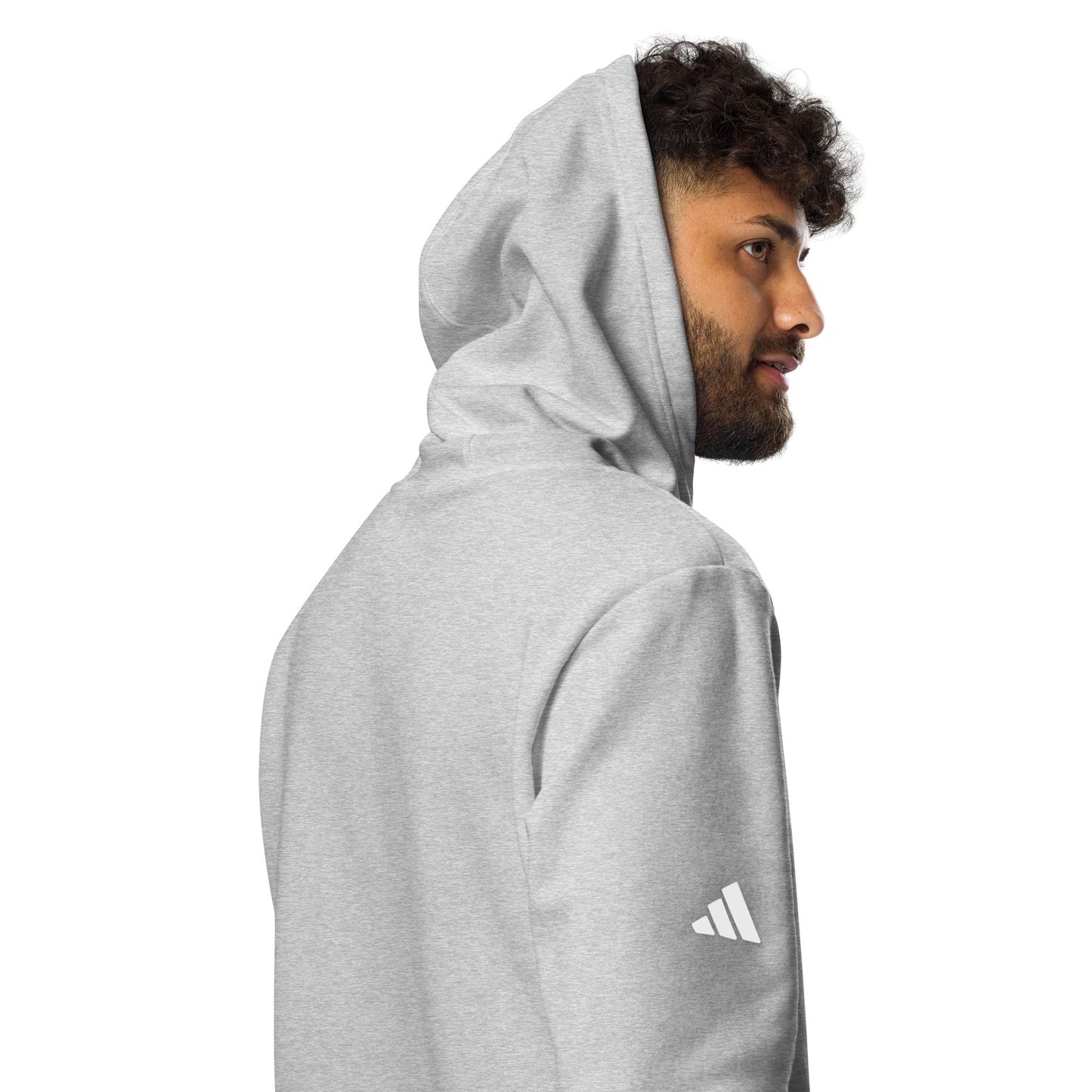 Adidas Fleece Hoodie - White Logo