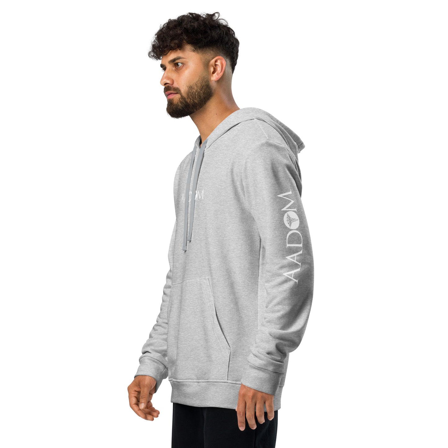 Adidas Fleece Hoodie - White Logo