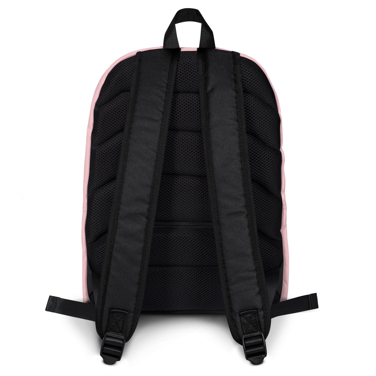 Backpack - Black & Gold Logo (Pink)