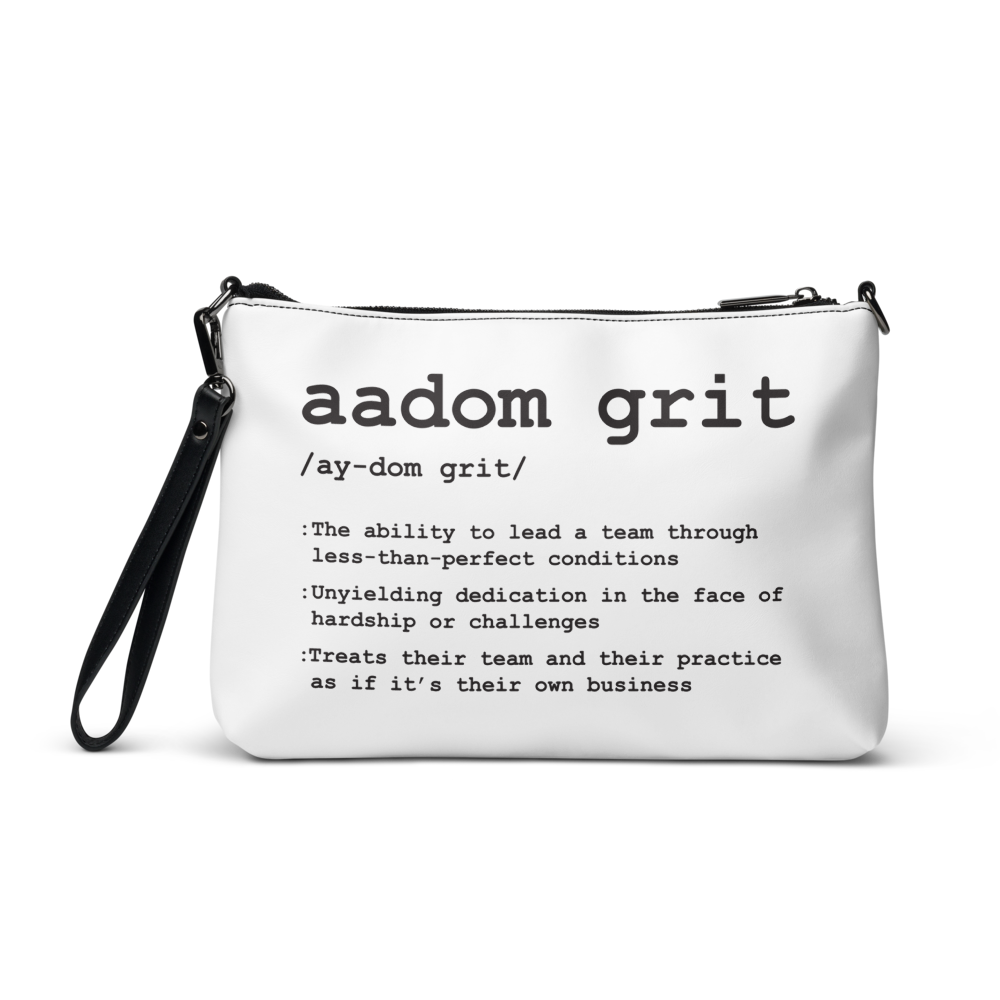 Crossbody Bag - AADOM Grit & Black Logo