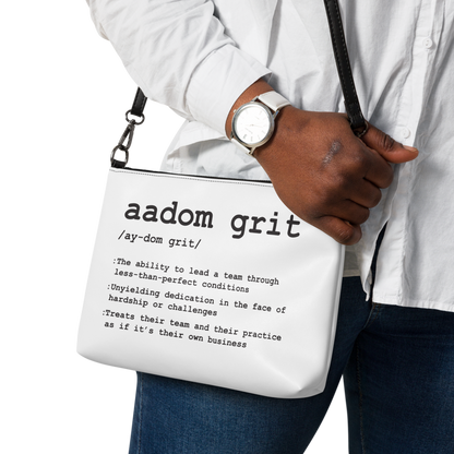 Crossbody Bag - AADOM Grit & Black Logo