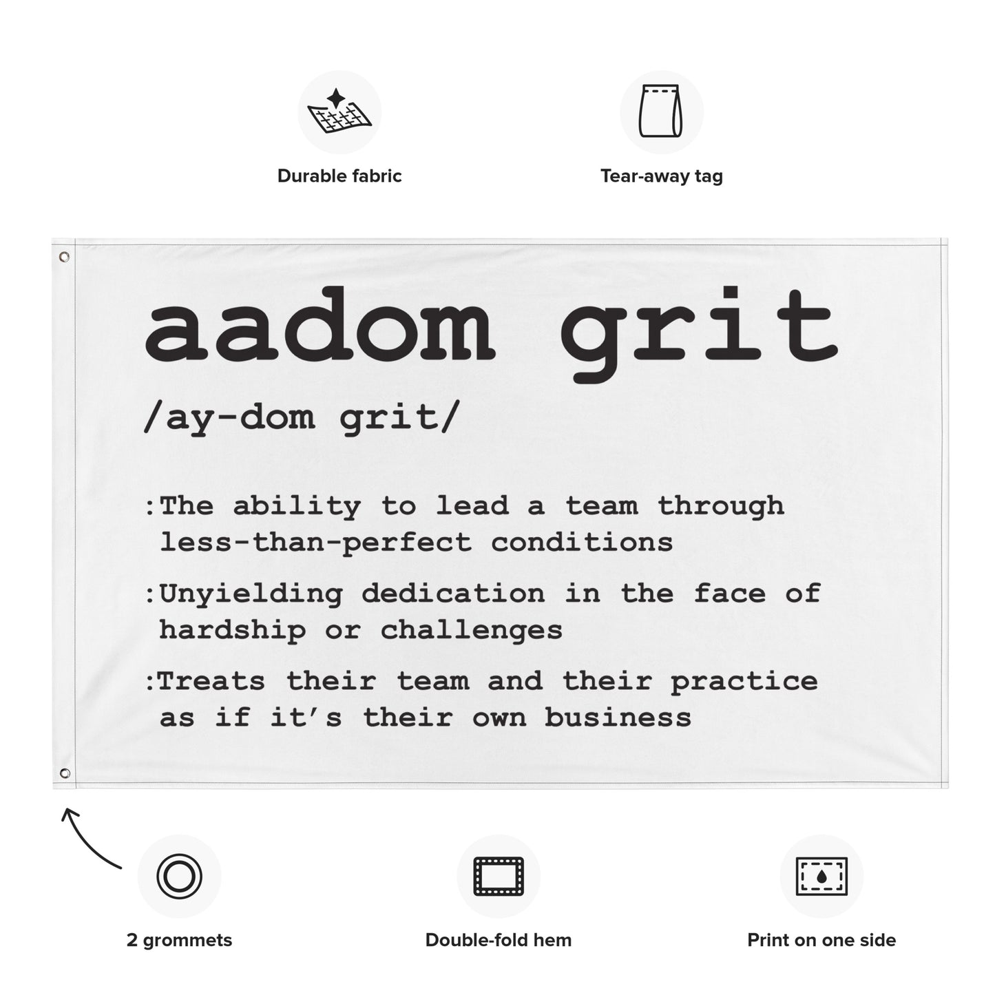 Flag - AADOM Grit Logo