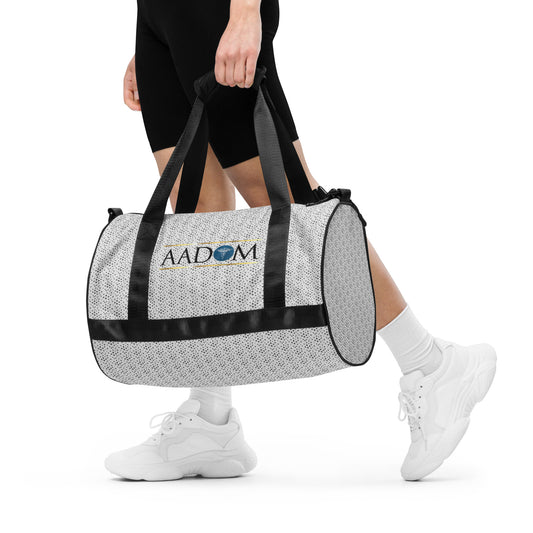 All-Over Print Gym Bag - Blue & Gold Logo (Dots)