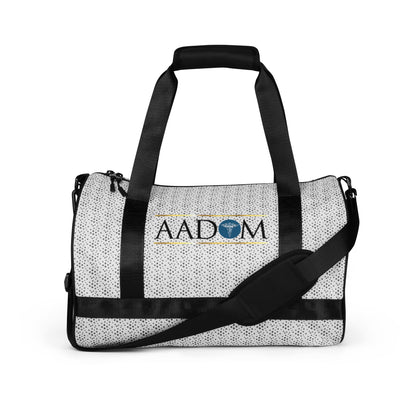 All-Over Print Gym Bag - Blue & Gold Logo (Dots)