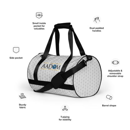 All-Over Print Gym Bag - Blue & Gold Logo (Dots)