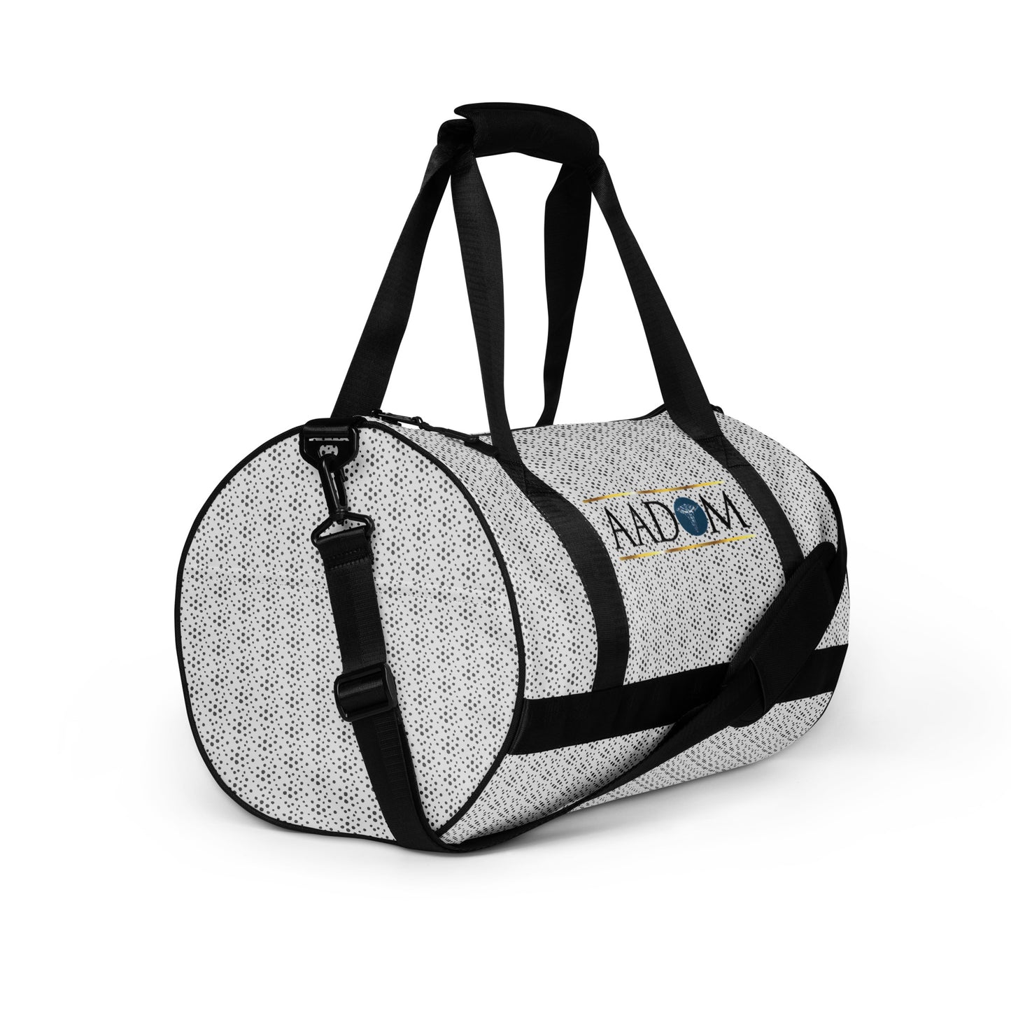 All-Over Print Gym Bag - Blue & Gold Logo (Dots)