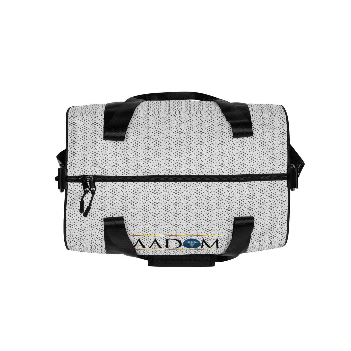 All-Over Print Gym Bag - Blue & Gold Logo (Dots)