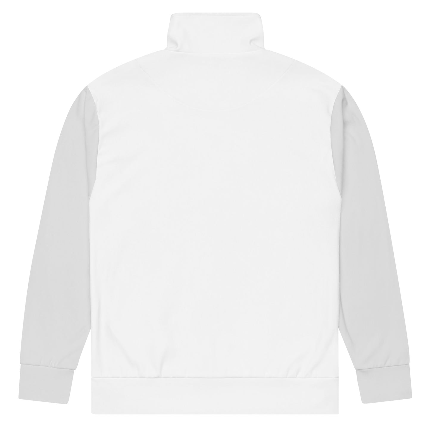 Unisex Track Jacket - Black Logo (White with Whisper)