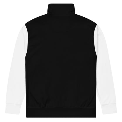 Unisex Track Jacket - White Logo (Black with White)