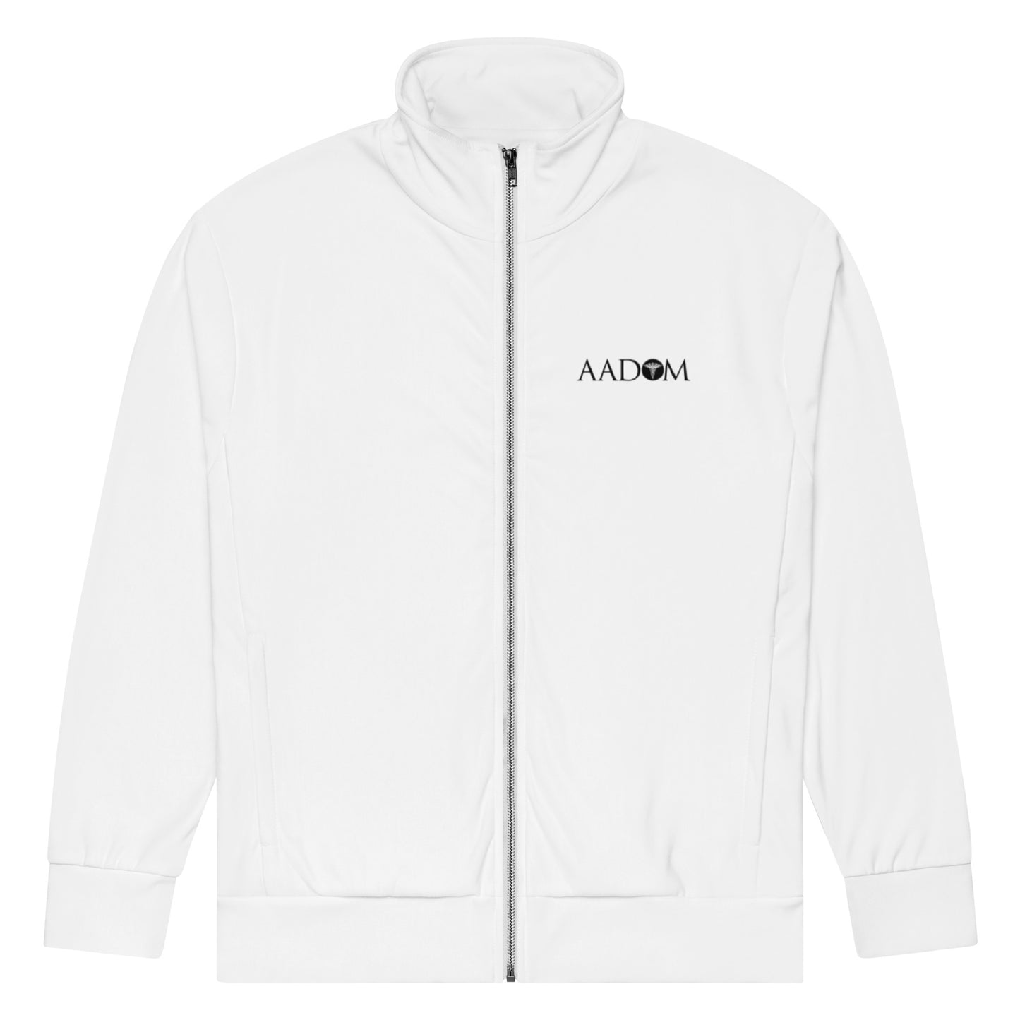 Unisex Track Jacket - Black Logo (White)