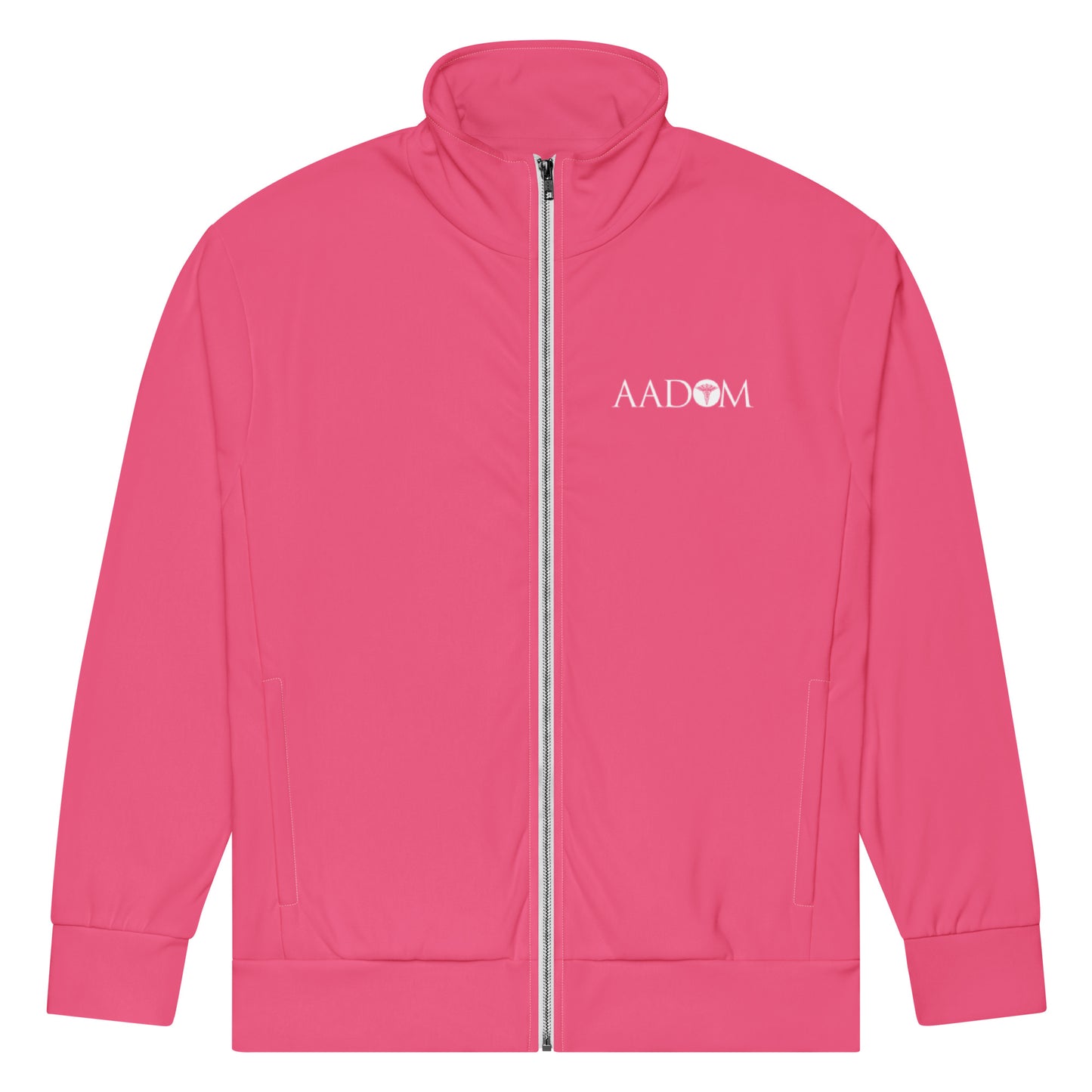 Unisex Track Jacket - White Logo (Brink Pink)