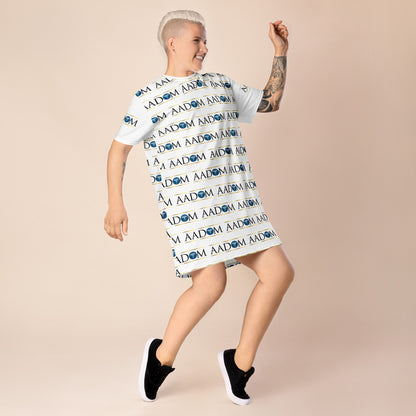 T-shirt Pajama Dress - Blue Logo