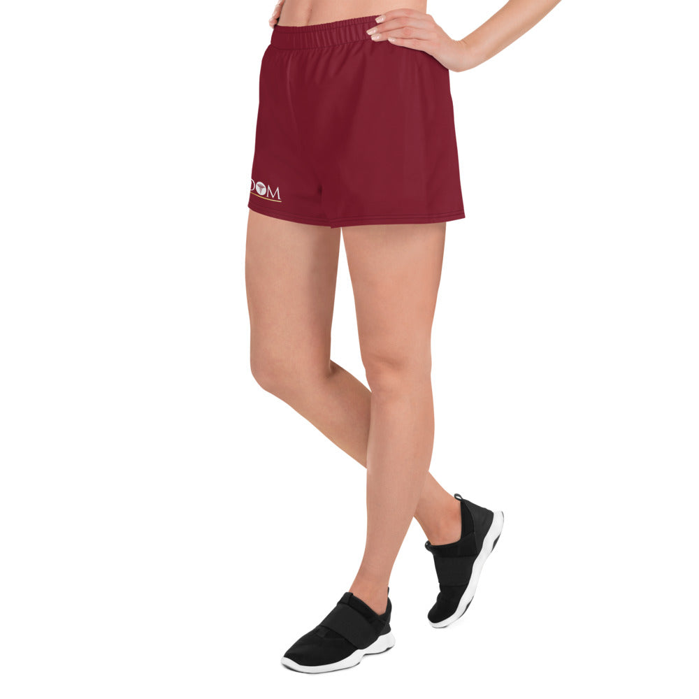 All-Over Print Unisex Athletic Shorts - MAADOM Logo