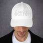 Dad Hat - Smile - White (AADOM Logo)