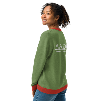 Knitted Crew Neck Sweater - Ugly Christmas Sweater (Green & Red)