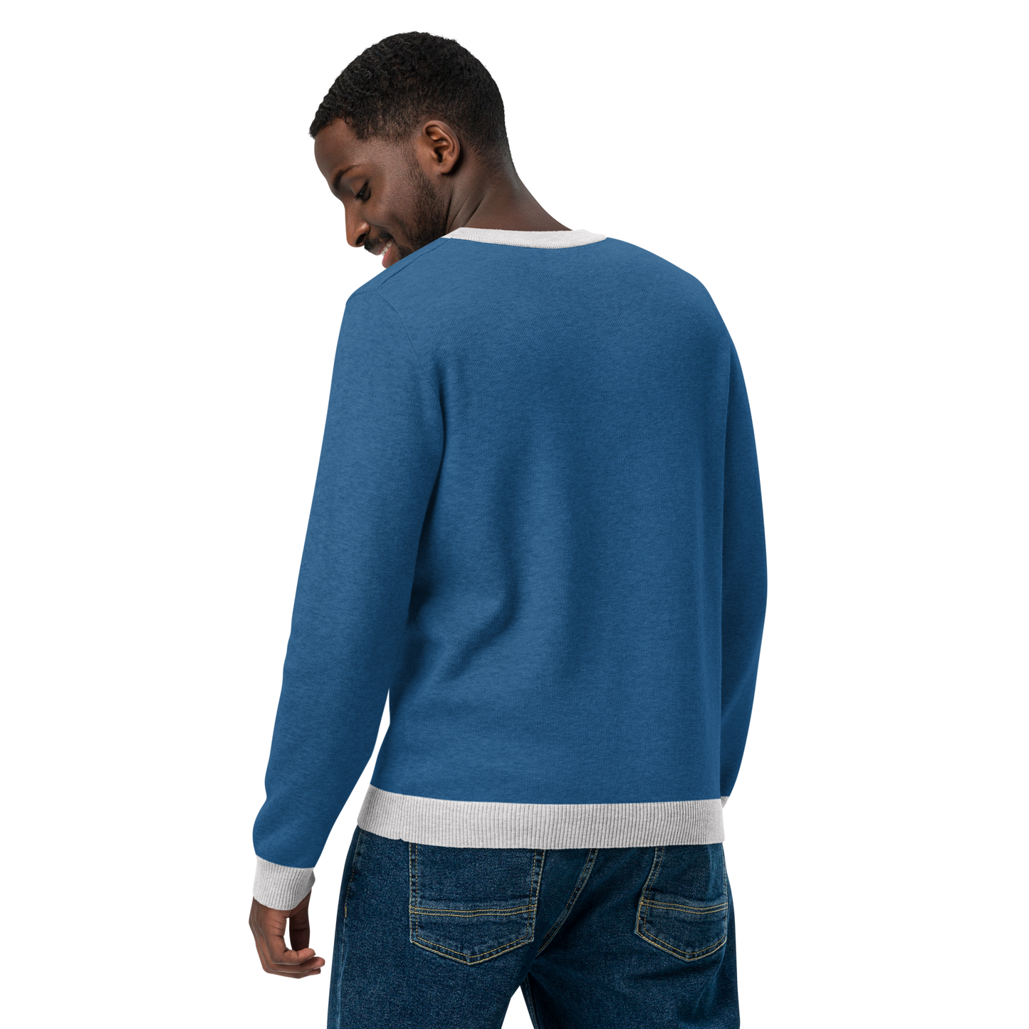 Knitted Crew Neck Sweater - FAADOM