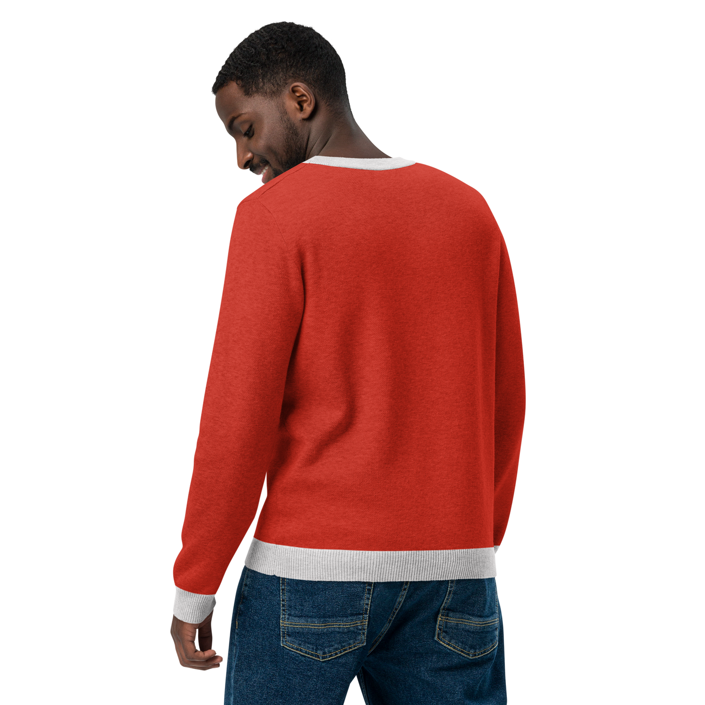 Knitted Crew Neck Sweater - MAADOM