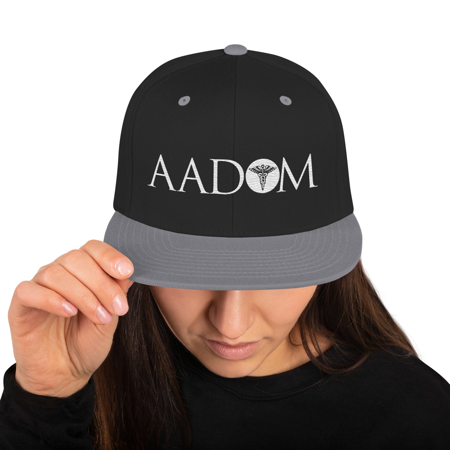 Snapback Hat - White Logo