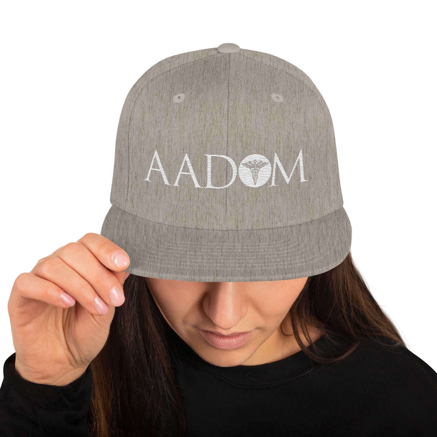 Snapback Hat - White Logo