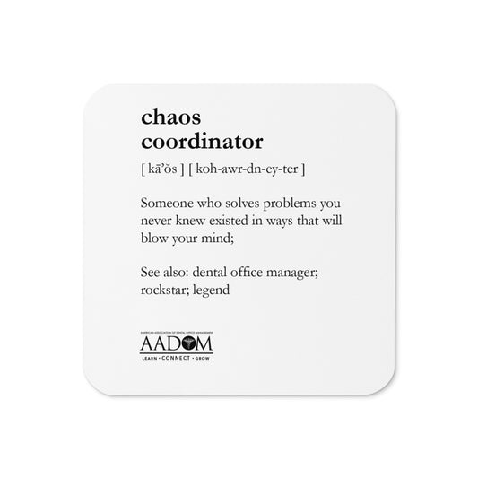 Cork-back Coaster - Chaos Coordinator