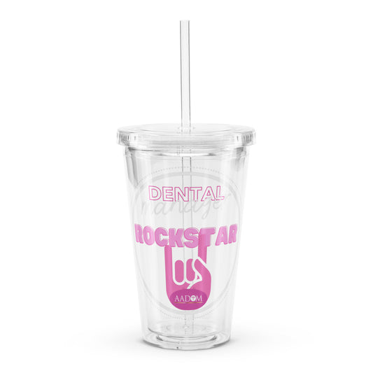 Clear Plastic Tumbler - Rockstar