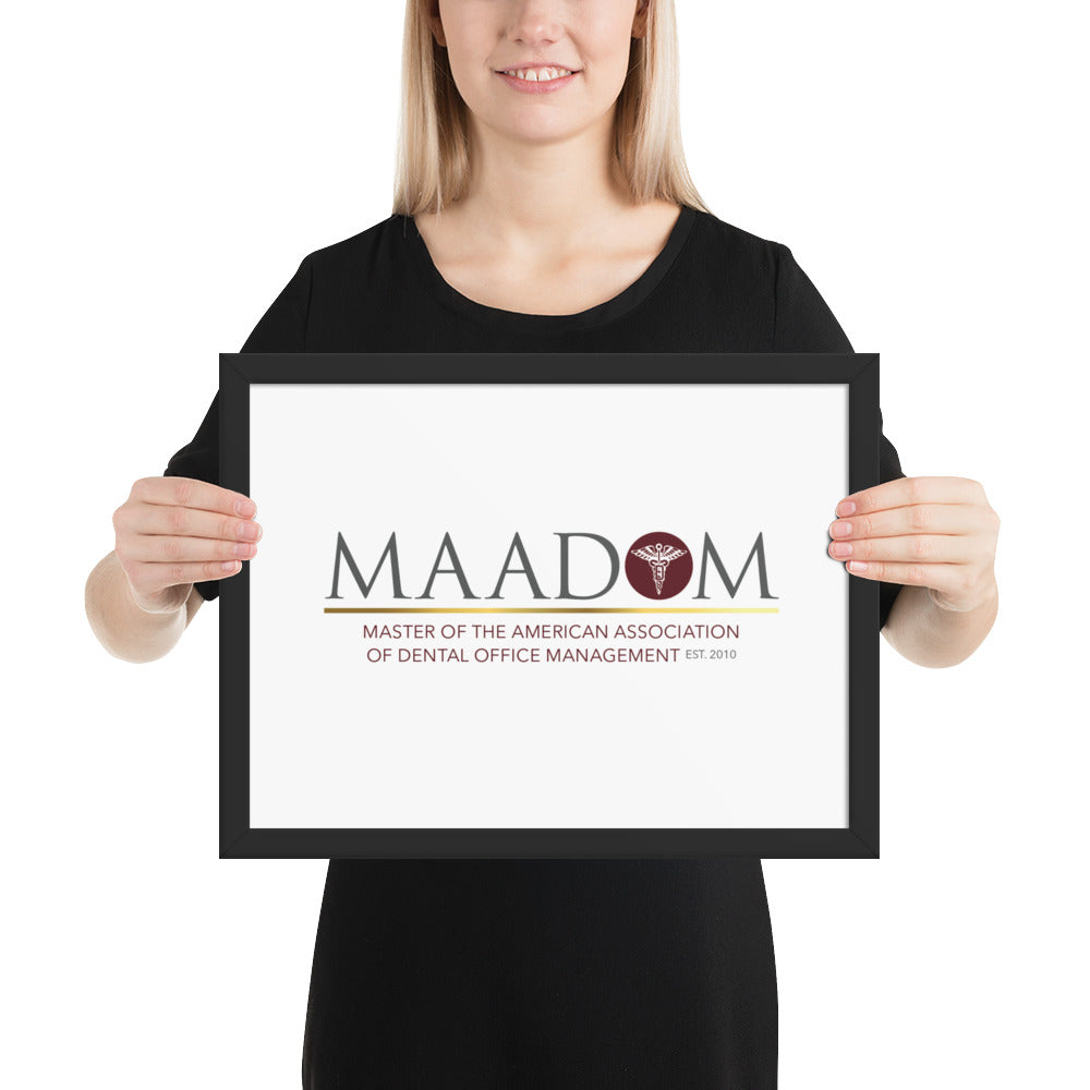 Framed Matte Paper Poster - MAADOM