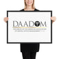 Framed Matte Paper Poster - DAADOM