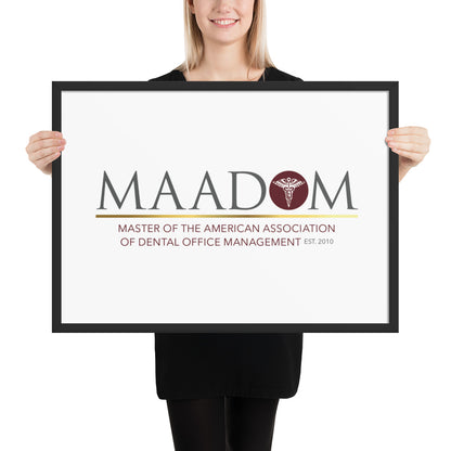 Framed Matte Paper Poster - MAADOM