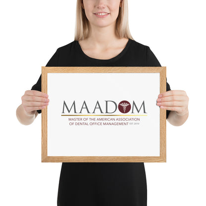 Framed Matte Paper Poster - MAADOM