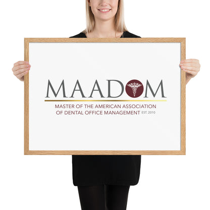 Framed Matte Paper Poster - MAADOM