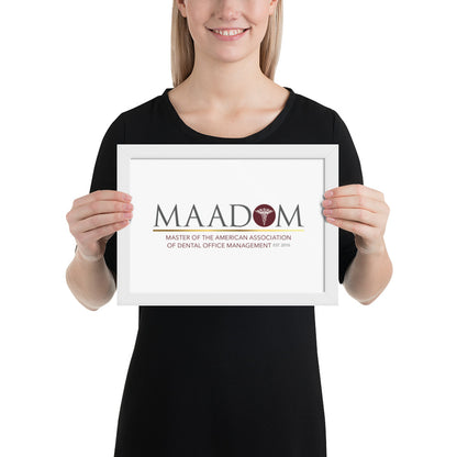 Framed Matte Paper Poster - MAADOM