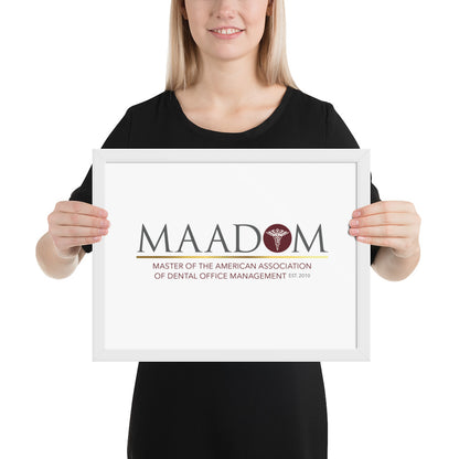 Framed Matte Paper Poster - MAADOM