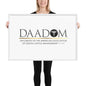 Framed Matte Paper Poster - DAADOM