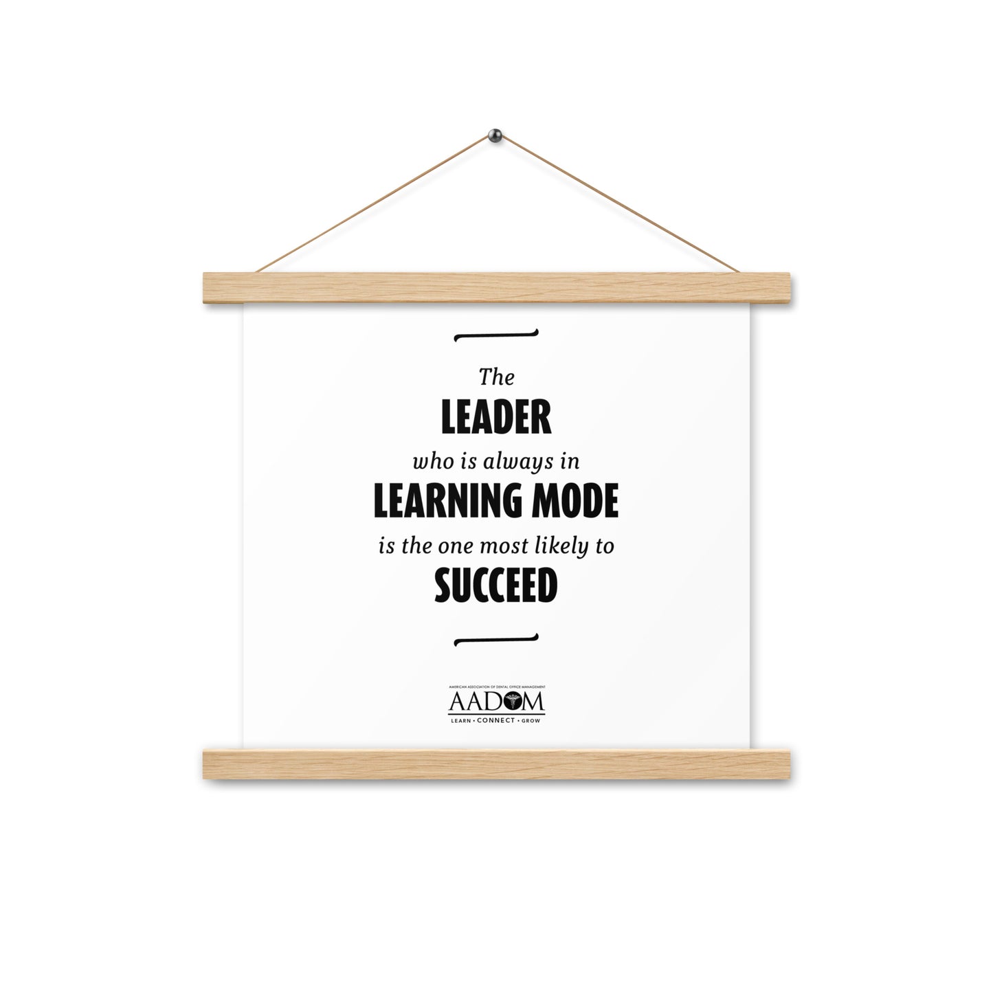 Poster with Hangers - Learning Mode