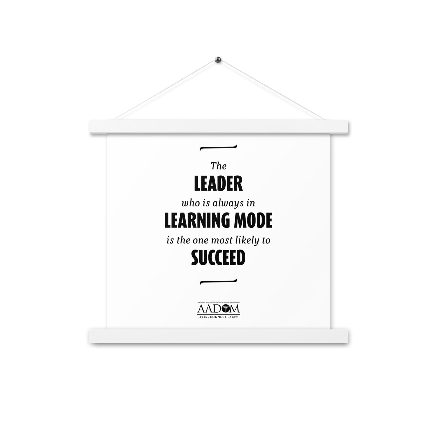 Poster with Hangers - Learning Mode