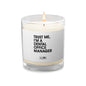 Glass Jar Soy Wax Candle - Trust Me