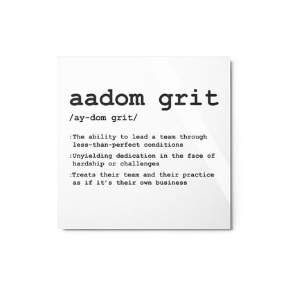 Metal Print - AADOM Grit