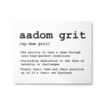 Metal Print - AADOM Grit