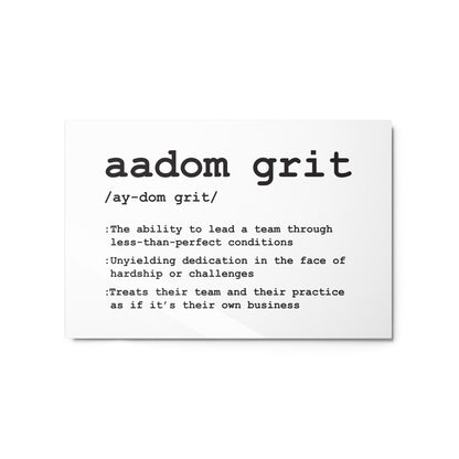 Metal Print - AADOM Grit