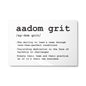 Metal Print - AADOM Grit