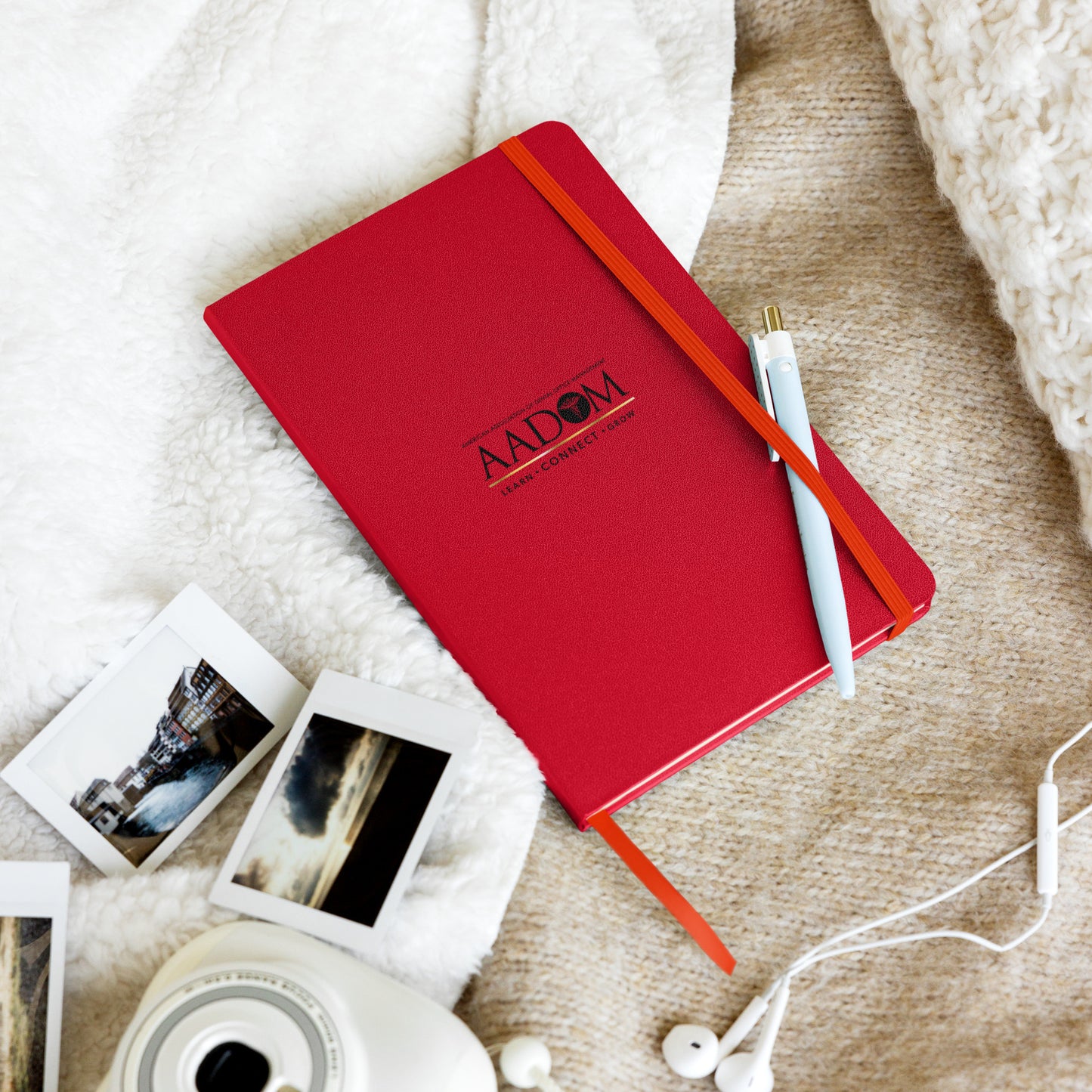 Hardcover Bound Notebook - Black Logo