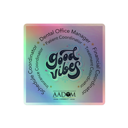 Holographic Sticker - Good Vibes