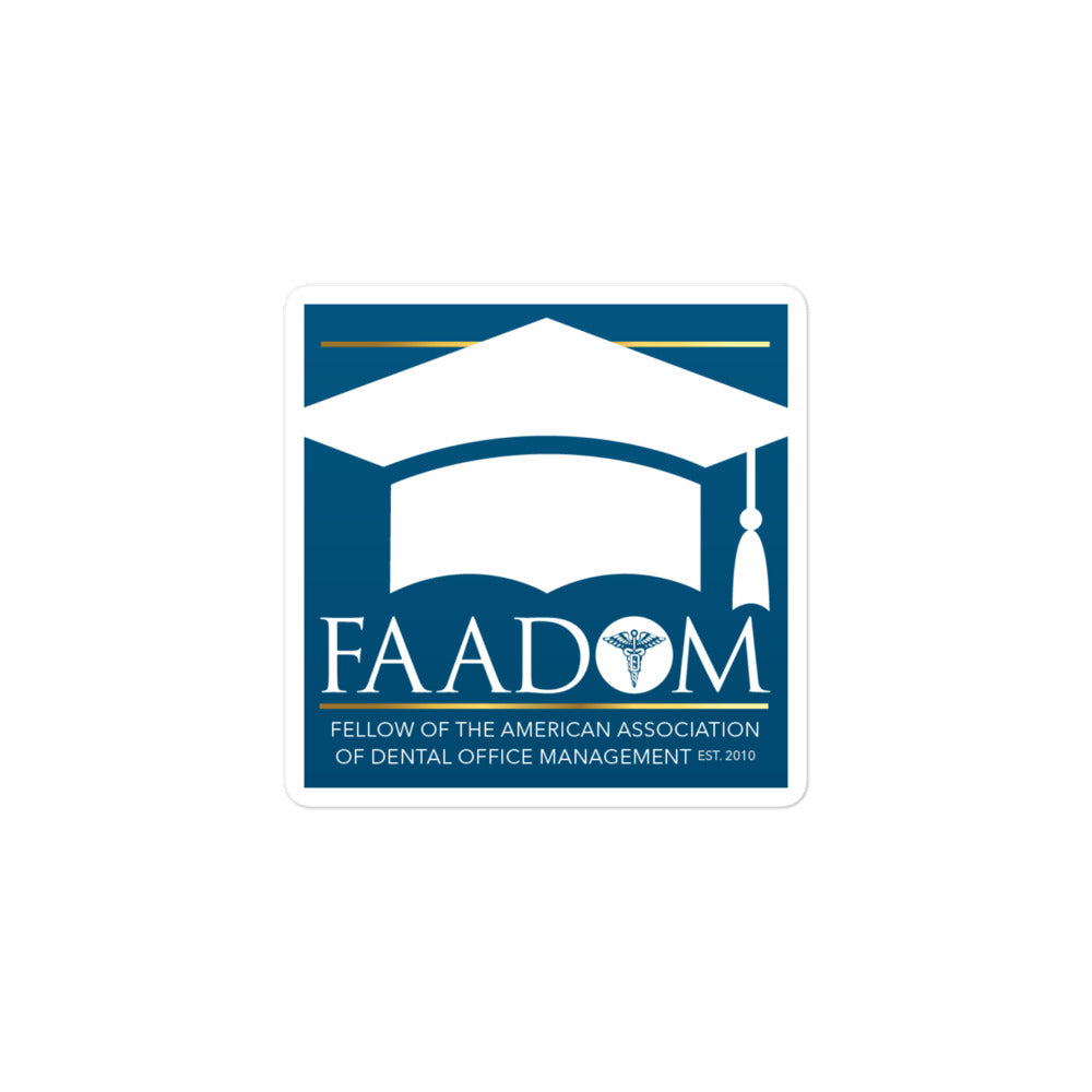 Bubble-Free Stickers - FAADOM Badge