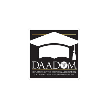 Bubble-Free Stickers - DAADOM Badge