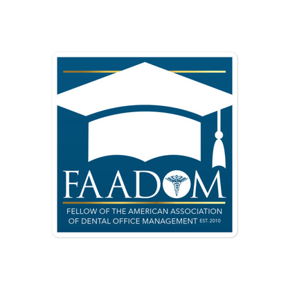 Bubble-Free Stickers - FAADOM Badge