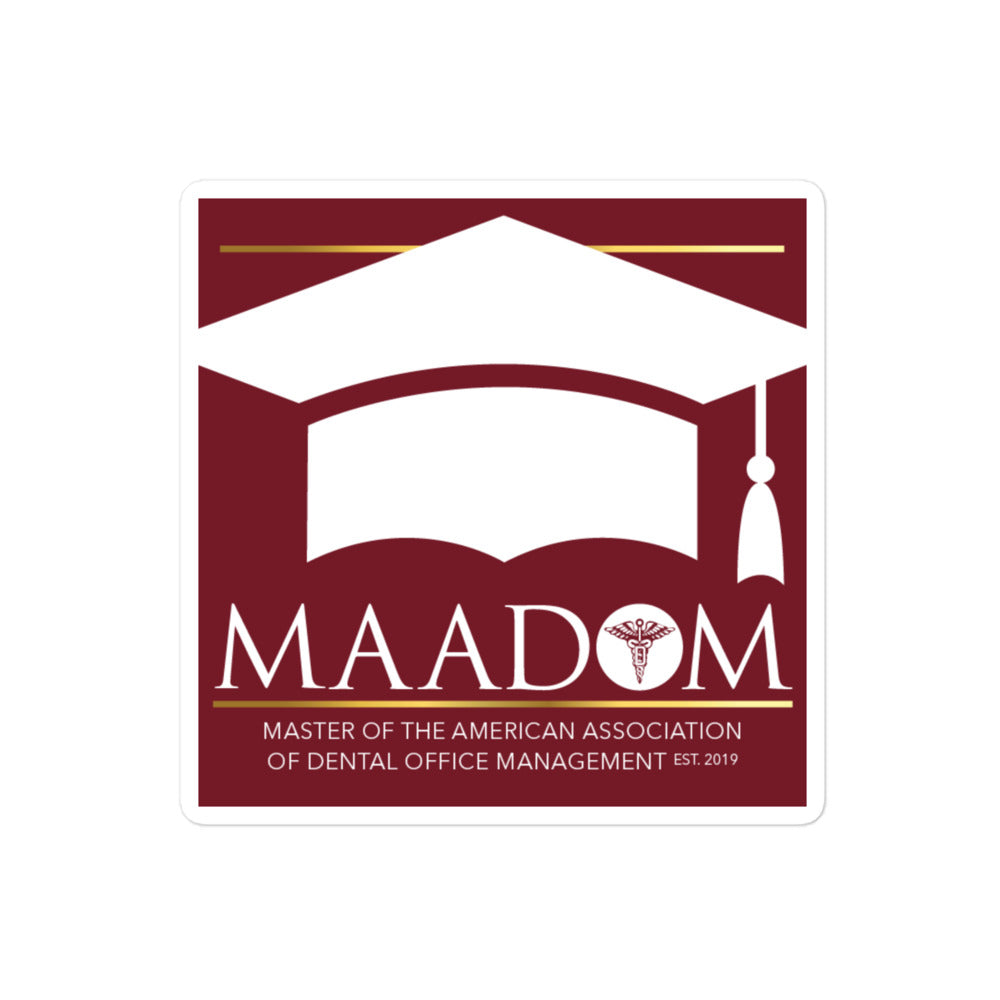 Bubble-Free Stickers - MAADOM Badge