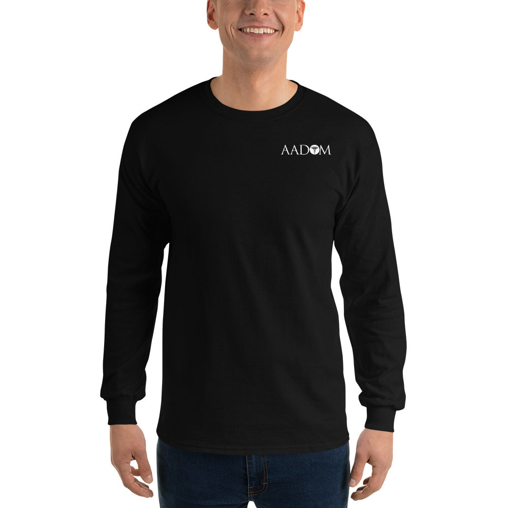 Men’s Long Sleeve Shirt - White Logo