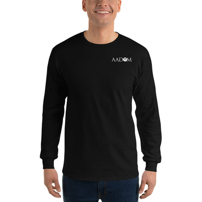 Men’s Long Sleeve Shirt - White Logo