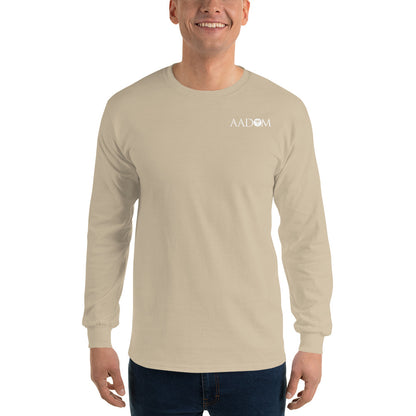 Men’s Long Sleeve Shirt - White Logo