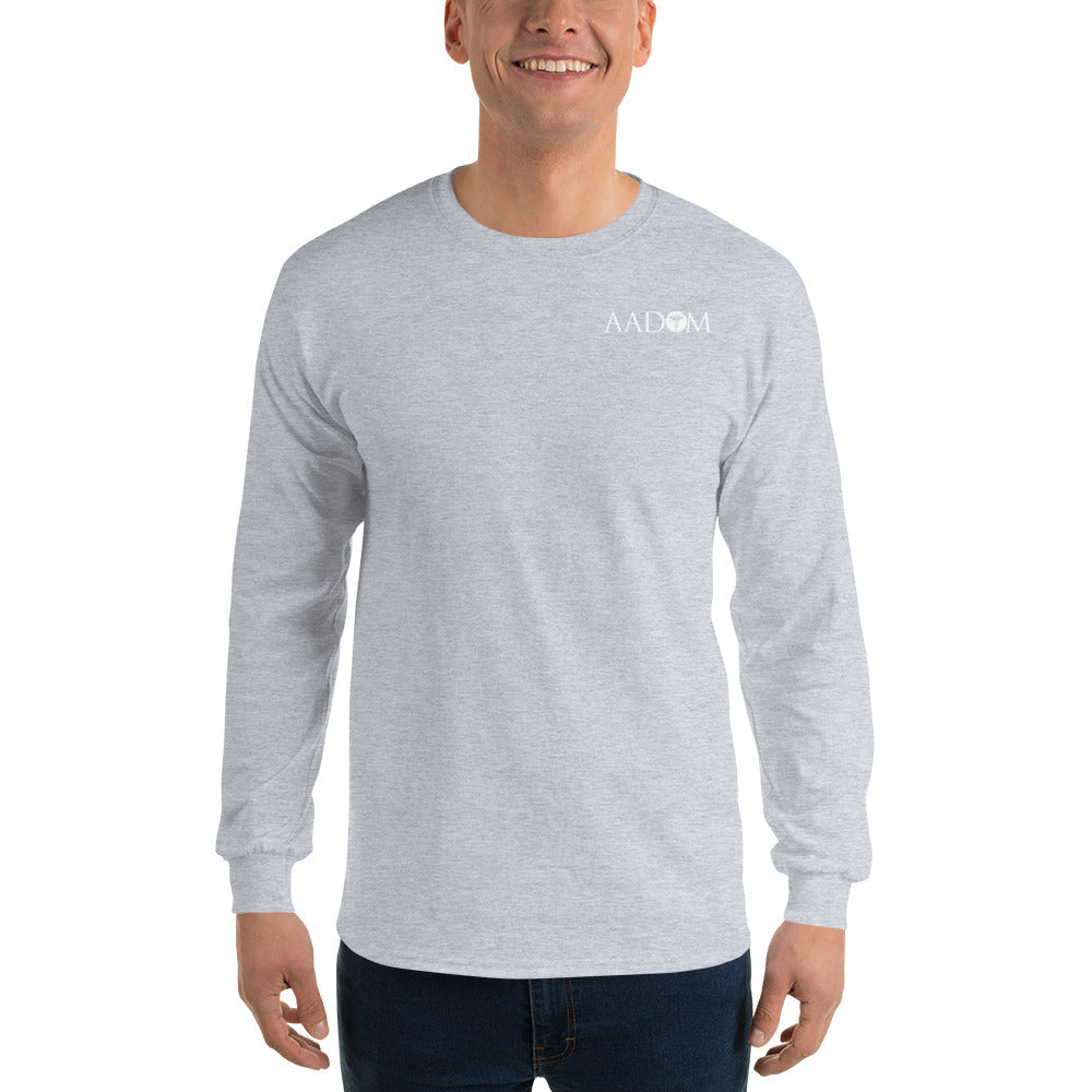 Men’s Long Sleeve Shirt - White Logo